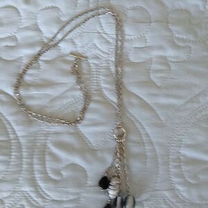 Lia Sofia silver convertible necklace.